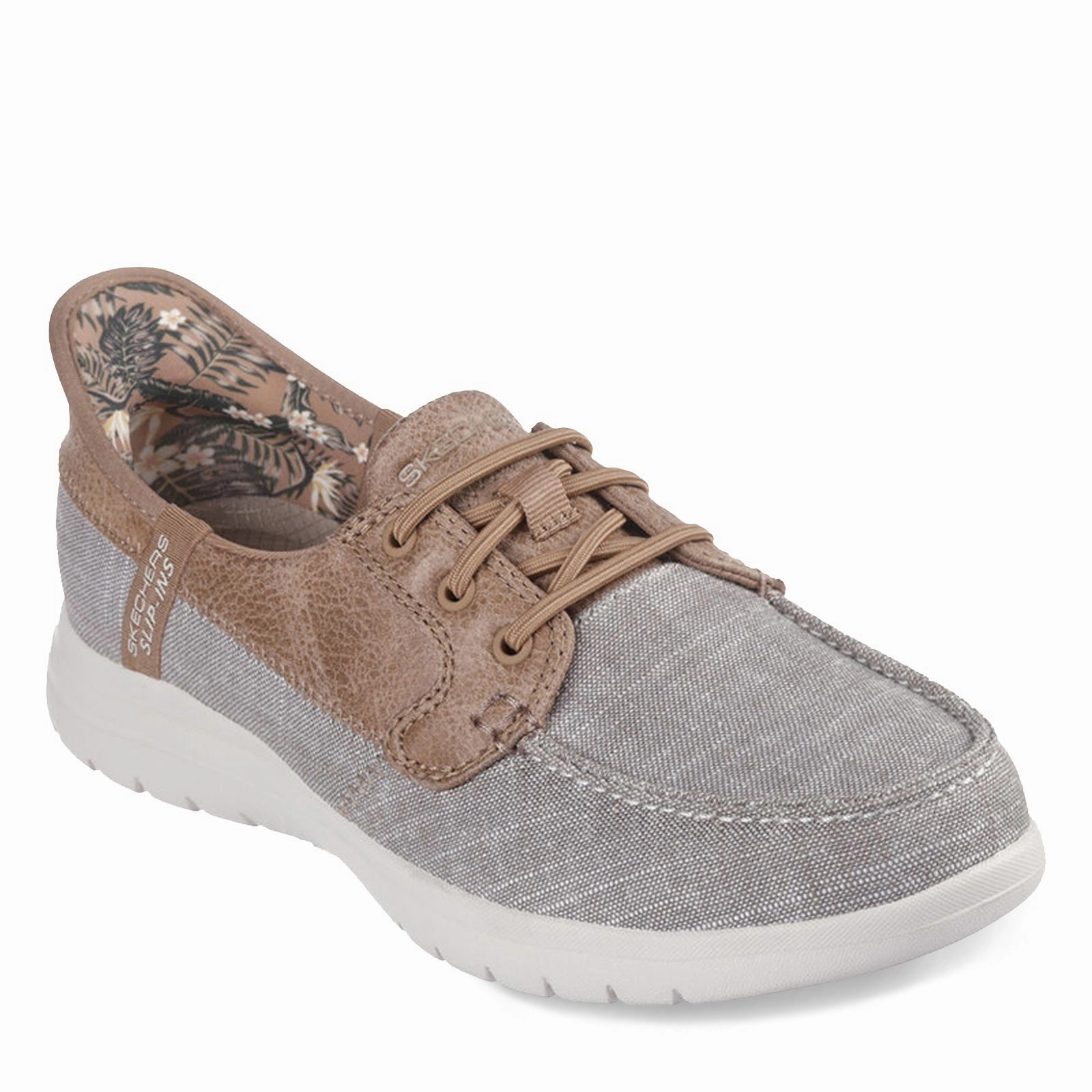 Waterproof Stylish Winter Shoes Women's Skechers, Slip-ins: On-the-GO Flex - Coastal Sky Boat Shoe