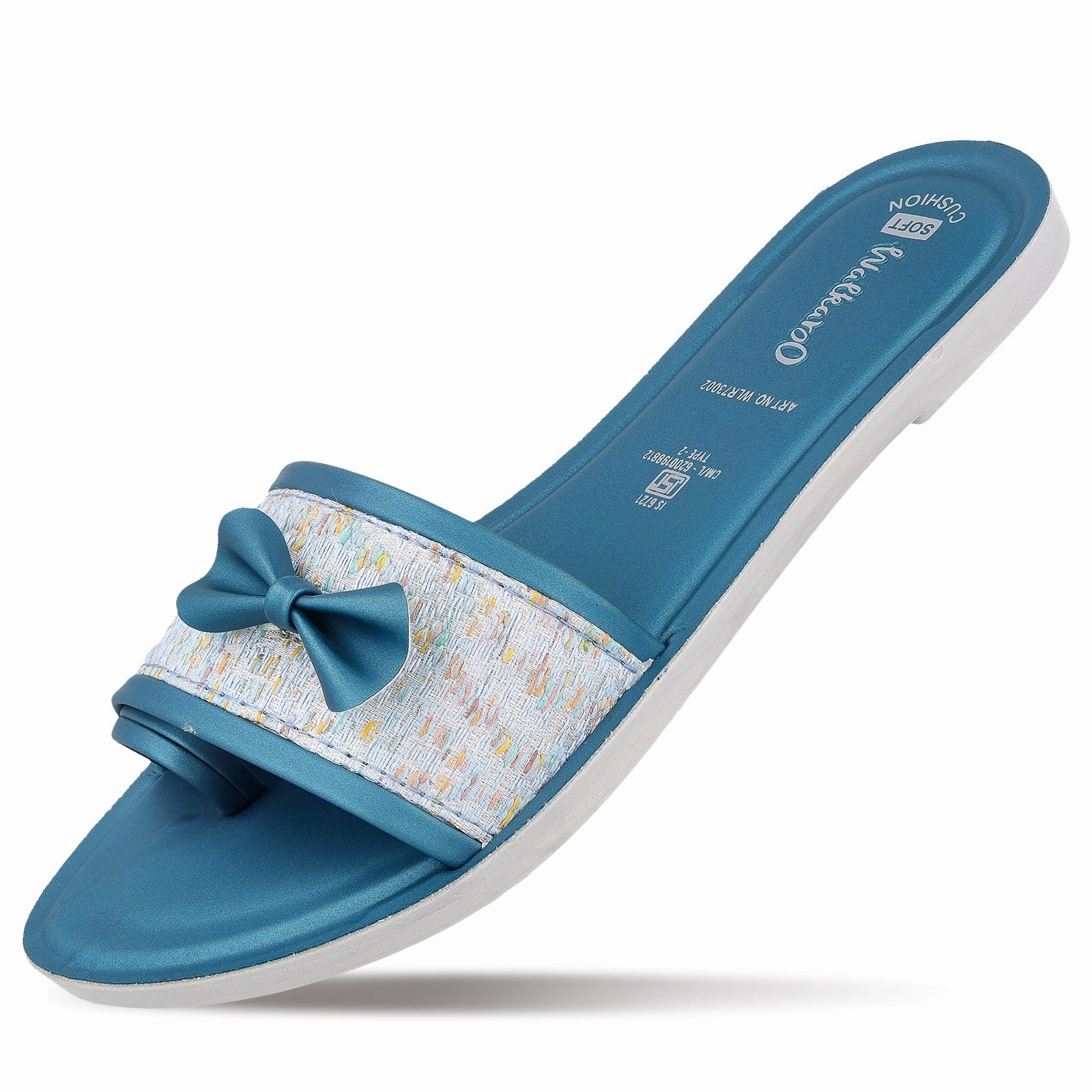 Mule Shoes Sandals Women's Slide Sandals - WLR73002 Peacock Blue