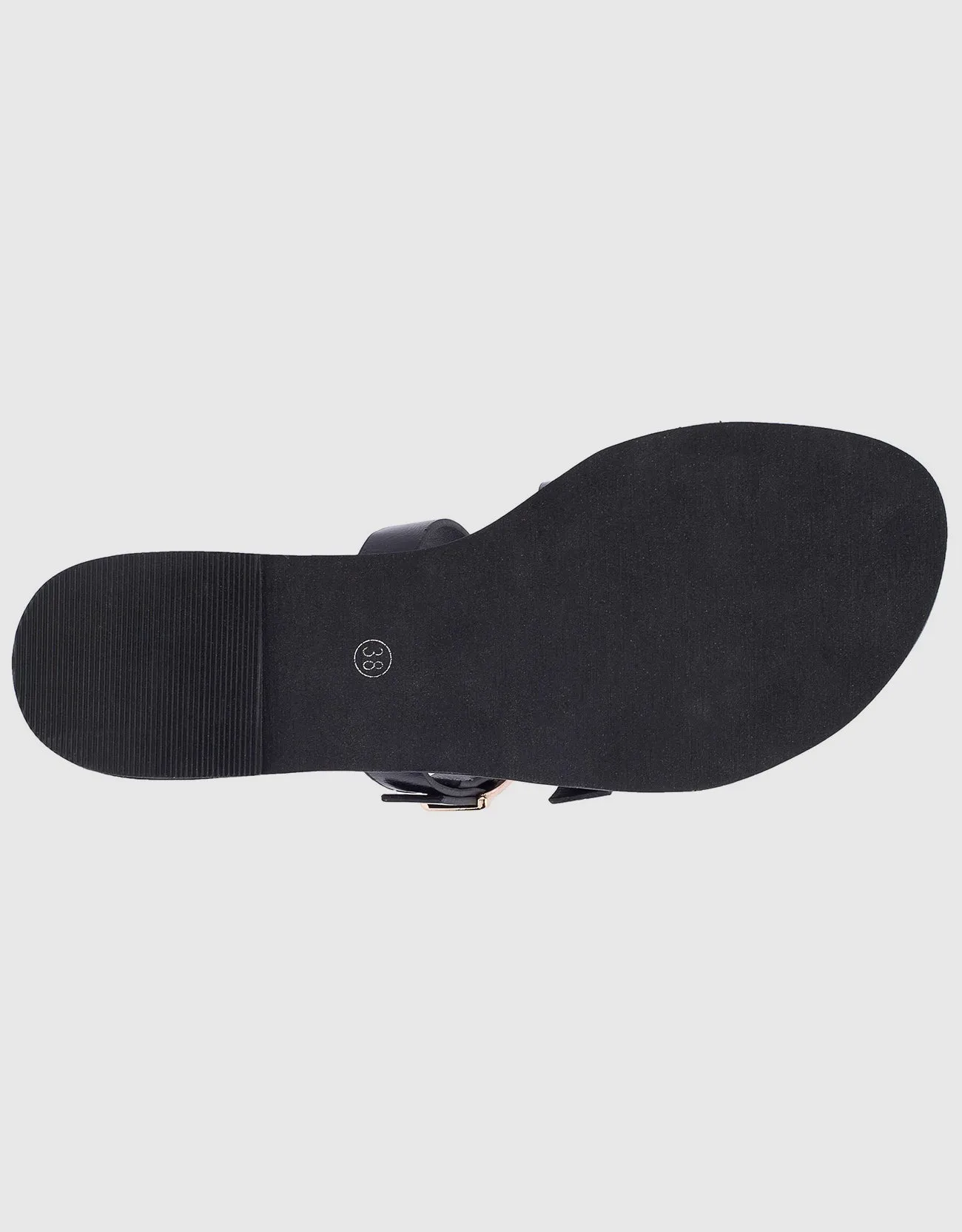 Mad Love Sandals Women's Tri-Strap Buckle Slide  Sandal