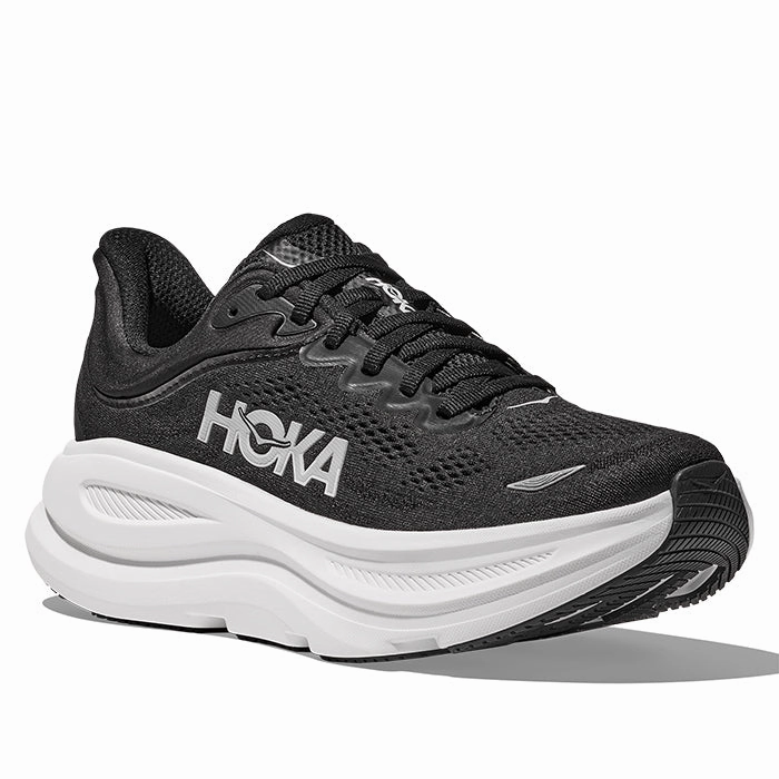 Dress Womens Hoka Bondi 9 in Black/White