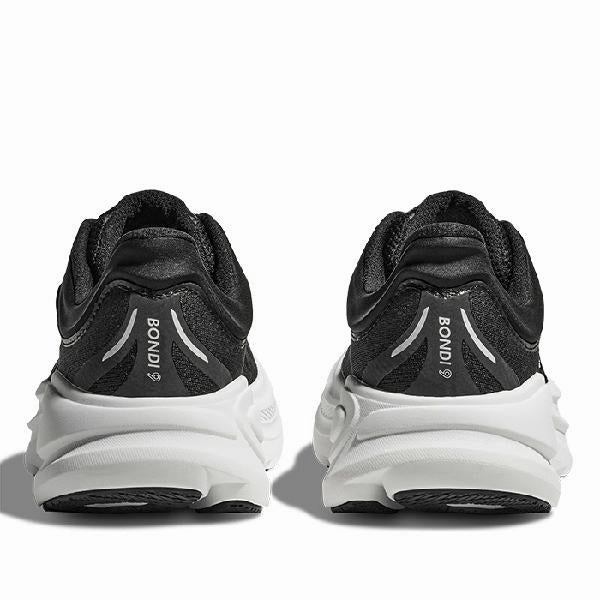 Womens Hoka Bondi 9 in Black/White Shoes For Amazon