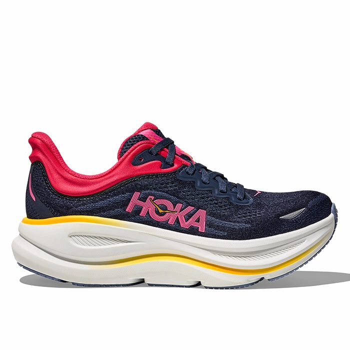 Shoes Non Slip Womens Hoka Bondi 9 in Varsity Navy/Nautical Dusk