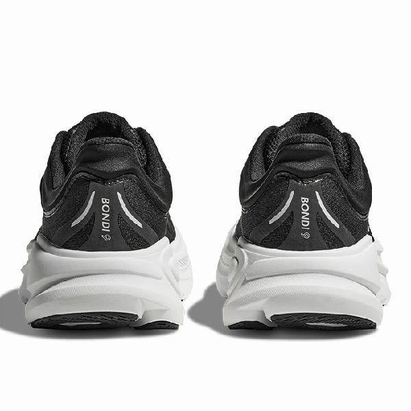 Womens Hoka Bondi 9 Wide in Black/White Review On Shoes
