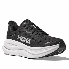 Womens Hoka Bondi 9 Wide in Black/White Shoes After Foot Surgery