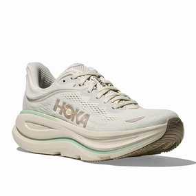 Bondi X Womens Hoka Bondi 9 Wide in Truffle Salt/Sea Glass
