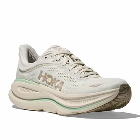 Shop Womens Hoka Bondi 9 Wide in Truffle Salt/Sea Glass