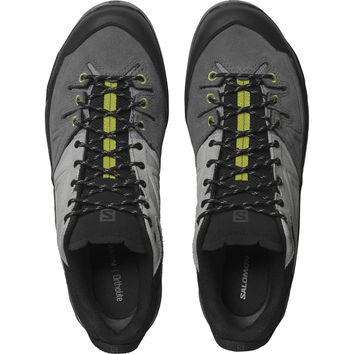 Toe Shoes For Rock Climbing X-ALP LTR Black/Castlerock/Dark Citron L47805800