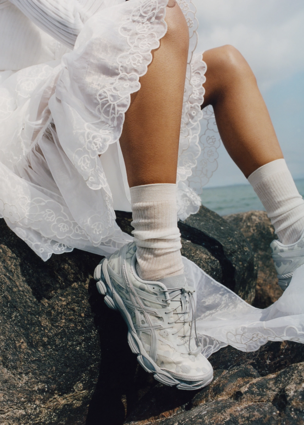 x Cecilie Bahnsen Gel-Cumulus 16 SSCB 'Glacier Grey Silver' Sneakers Asics Upcourt 4 Tennis Shoes