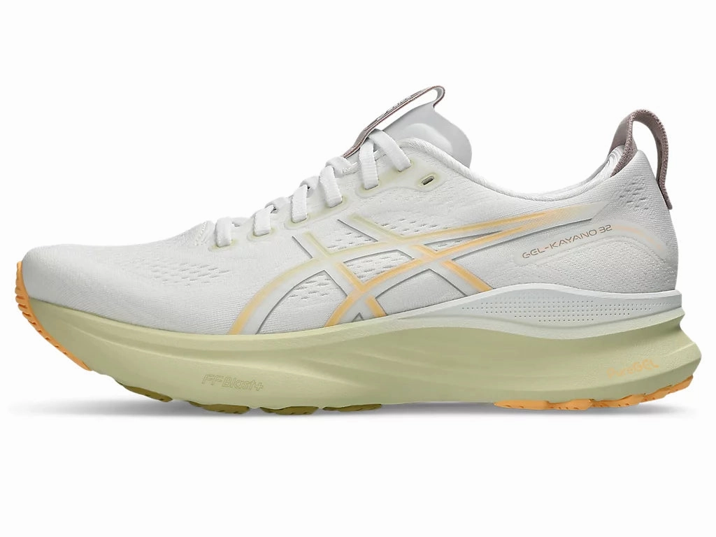 Men's Asics Gel-Kayano 32 - White/Orange Glow Asics Shoes For Sale Near Me
