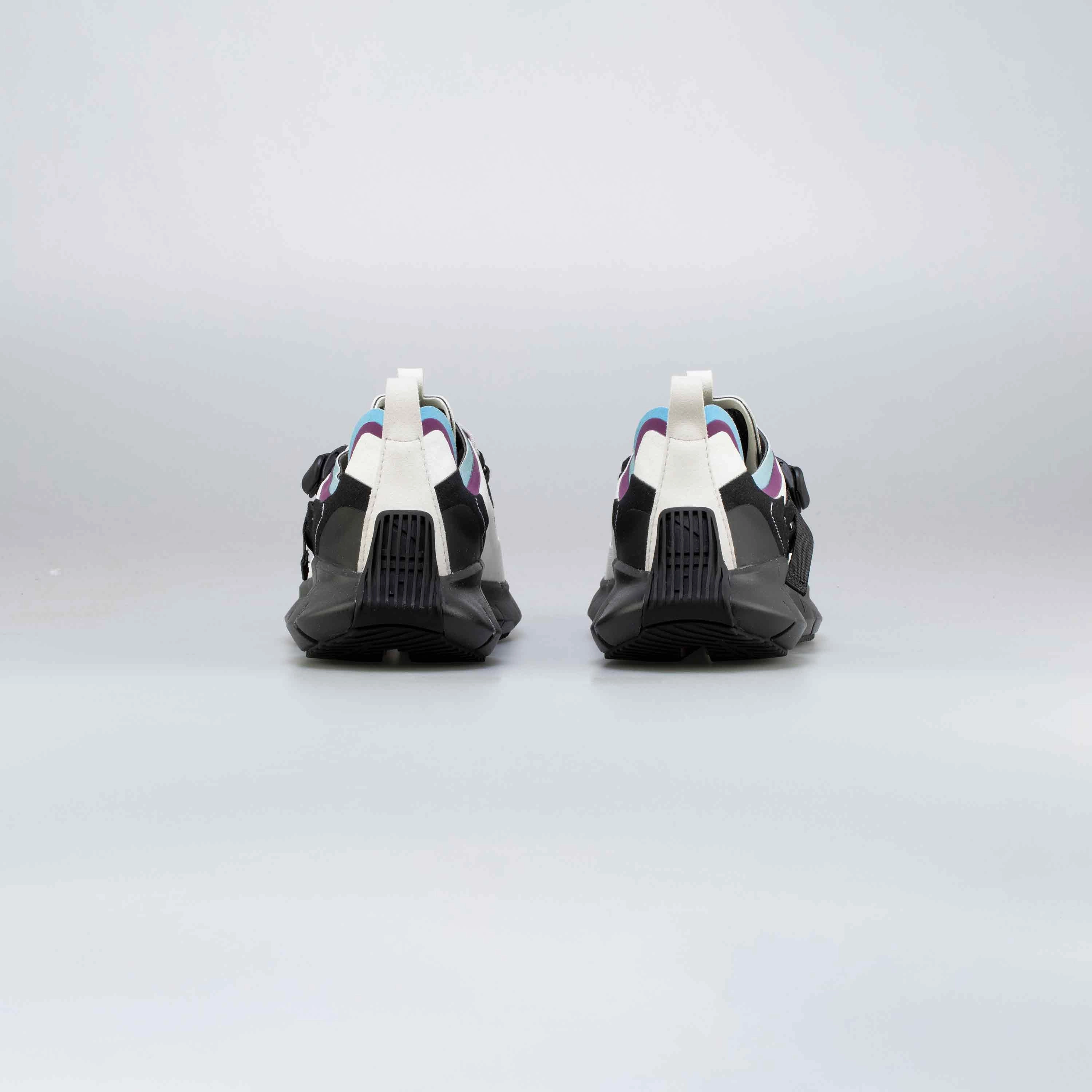 On The Roger Clubhouse Shoes Zig Kinetica Concept_Type1 Mens Running Shoe - Grey/Black/Purple/Green