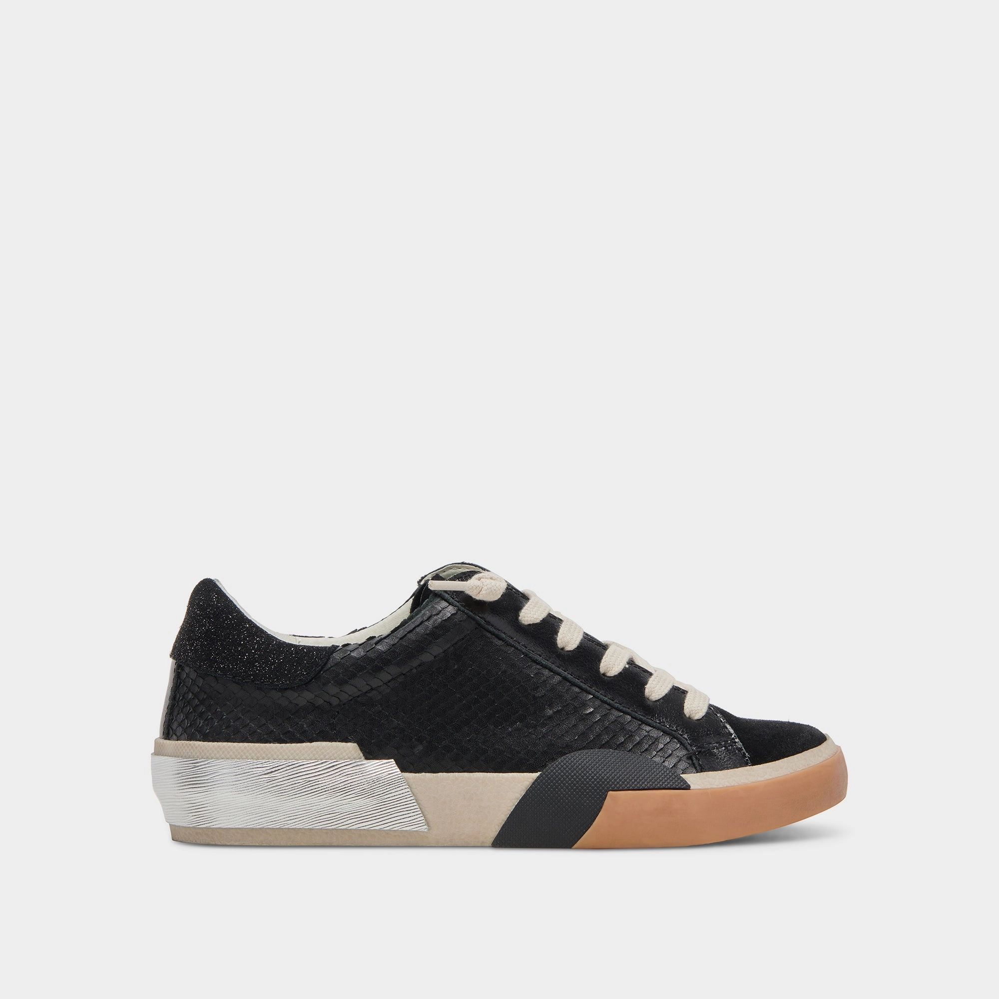 ZINA SNEAKERS ONYX EMBOSSED LEATHER 